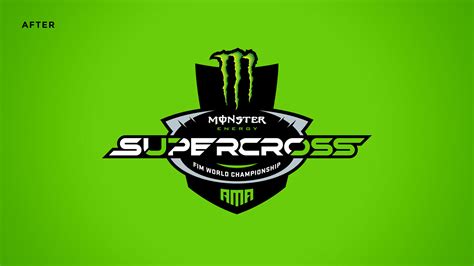 monster supercross logo redesign behance