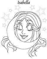 Coloring Pages Isabella Powered sketch template