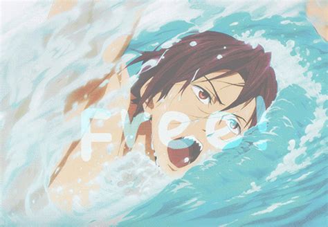 swimming anime find and share on giphy