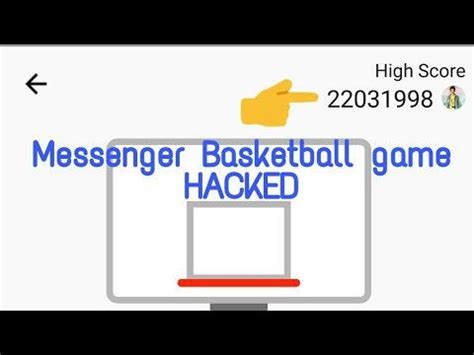 hack facebook messenger basketball game hackingtutorials