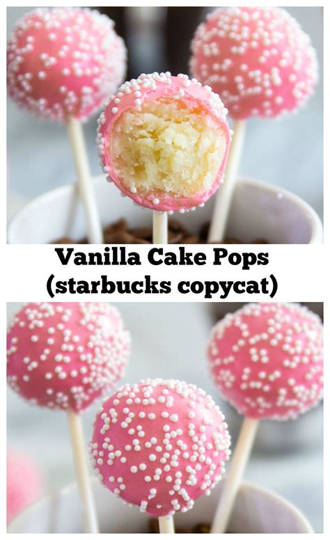 vanilla cake pops vanilla cake pop recipe starbucks cake pops easy