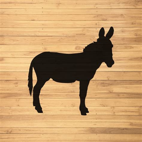 laser cut donkey stencil custom animal stencil farm etsy