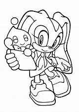 Sonic Coloring Pages Hedgehog Cream Rabbit Para Colorear Printable Drawing Momjunction Print Dibujos Amy Exe Cheese Characters Cartoon Handball Junction sketch template
