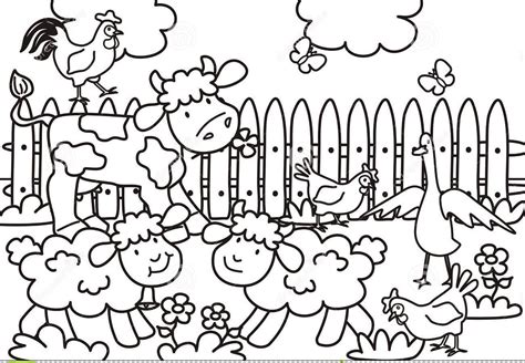 farm animal picture  color farm animal coloring pages  toddlers