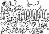 Farm Coloring Animal Pages Toddlers Animals Barnyard Printable Getdrawings Color Outstanding Getcolorings sketch template