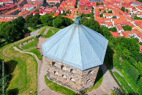 gothenburg goeteborg tower skansen kronan  haga city part aerial