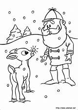 Rudolph Coloring Pages Red Nosed Reindeer Misfit Toys Reno Easy El Drawing Dibujos Para La Book Colorear Snowman Sheets Nose sketch template