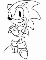 Sonic Arms Crossed Printable Coloringonly sketch template