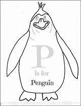 Coloring Penguin Pages Letter Preschool Printable Winter Theme Silly Kids Zoo Sheet Phonics Cute Line Drawing Recognition Quotes Helps Collective sketch template