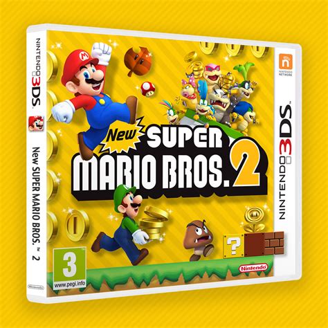 Viewing Full Size New Super Mario Bros 2 Box Cover