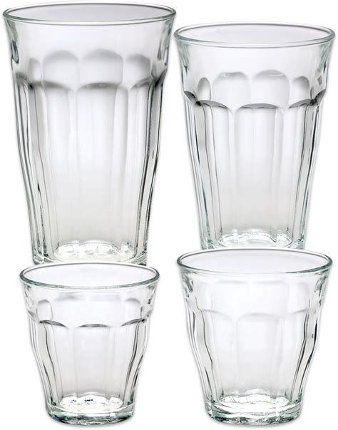 Picardie Glass Tumblers Tempered Drinking Glasses Set Of 6 Glass