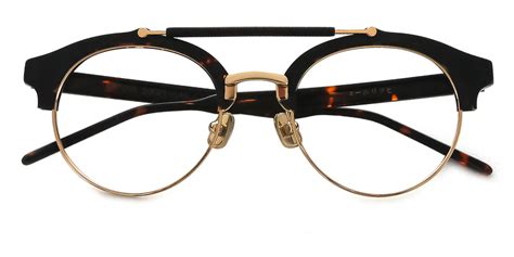 women double bridge glasses aviator tortoiseshell eyeglasses full rim