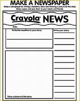 Newspaper Coloring Template Writing Crayola Pages Own Make Print Templates Color Blank Write Codes Heritagechristiancollege Format Activities Them Draw Activity sketch template