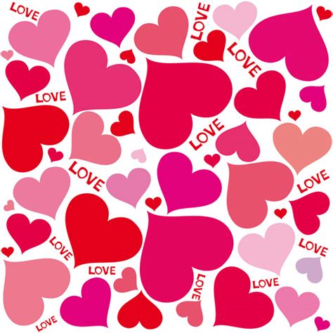 cute hearts background 16639 free eps download 4 vector