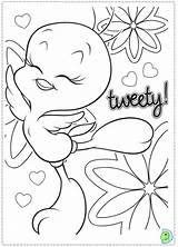 Coloring Tweety Dinokids Pages Close Print sketch template