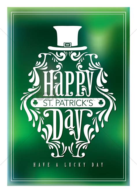 Happy St Patrick S Day Poster Design Vector Image