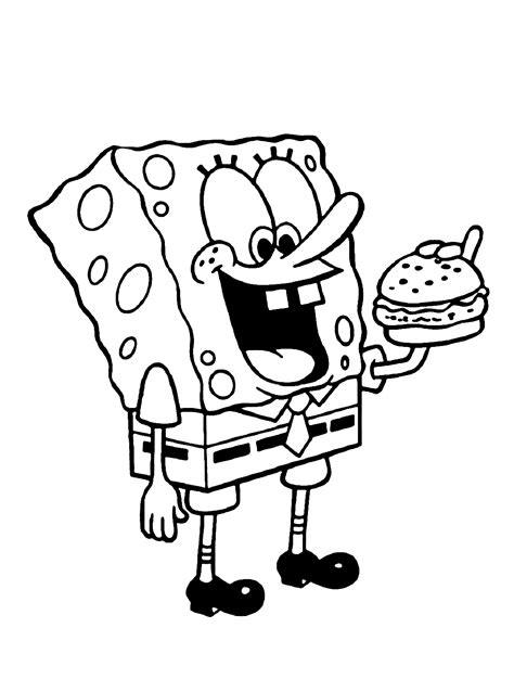 spongebob coloring pages cool printable images print color craft