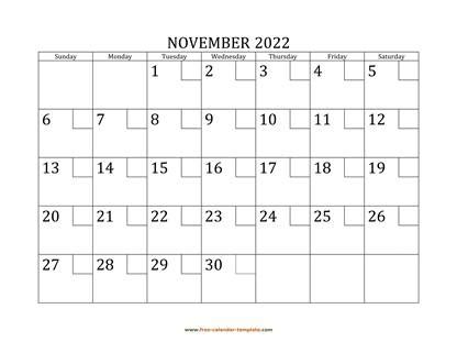 november   calendar tempplate  calendar templatecom