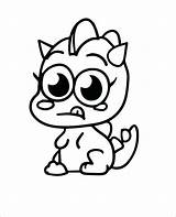 Monster Monsters Moshi Coloring Pages Baby Snookums Moshlings Energy Inc Gila Drawing Dinos Printable Color Fishies Logo Drawings Getcolorings Colorings sketch template