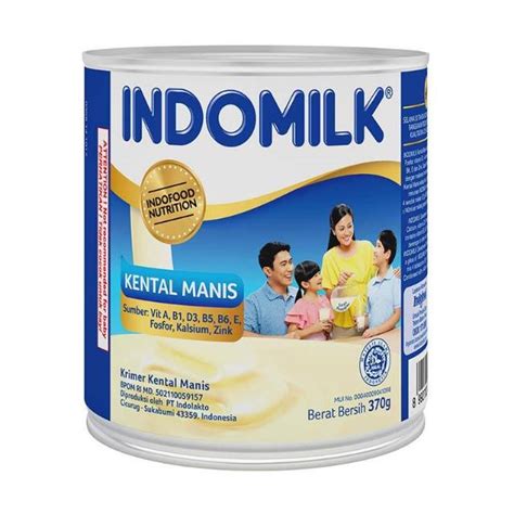 Jual Indomilk Plain Susu Kental Manis 370gr Shopee Indonesia