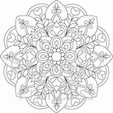 Mandala Flower Printable Coloring Pages Adult Colouring Etsy Mandalas Books Para Flores Adults Unique Sheets Visit Designs Pdf Colorir Choose sketch template