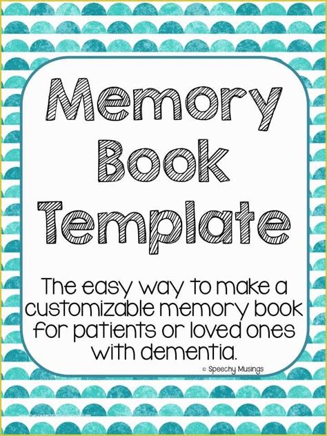 printable memory book templates  step  step instructions