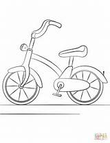 Coloring Bicycle Pages Printable Kids Bicycles Colouring Para Colorear Supercoloring Print Dibujo Transportation Preschool sketch template