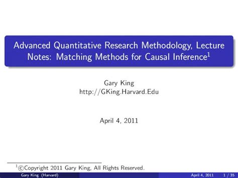 advanced quantitative research methodology lectureprojectsiq