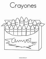 Coloring Crayones Crayons Print Ll sketch template