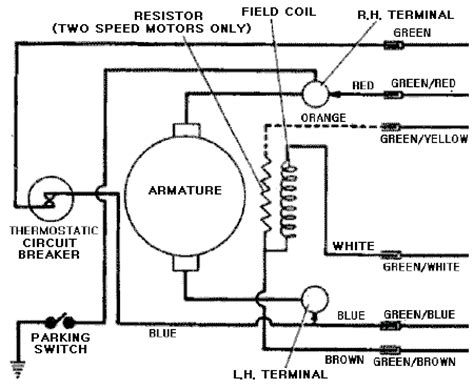 lucas dra wiper motor wiring diagram wiring diagram  schematics