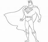 Superman Bohater Kolorowanka Druku Pokoloruj sketch template