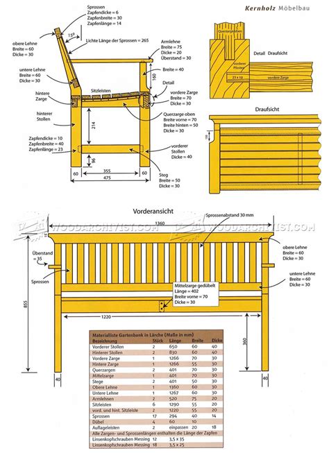 outdoor wood bench plans woodarchivist