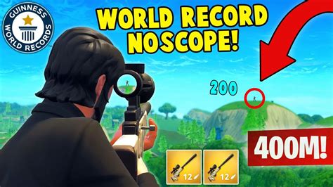 world record noscope 400m fortnite fails and wins 4