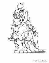 Coloring Pages Horse Riding Equestrian sketch template