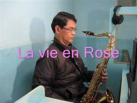 la vie en rose tenor saxophone youtube