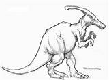 Dinosaur Drawing Parasaurolophus Coloring Realistic Drawings Dinosaurs Fossil Clipart Real Getdrawings Comments Library sketch template