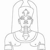 Pharaoh Hellokids Amenhotep sketch template