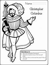 Columbus Coloring Pages Christopher Kids Printable Sketch Sheets Sheet Activity Printables Scribblefun Paintingvalley sketch template
