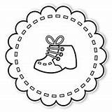 Caleb Gray Shoe Baby Studio Badge Coloring sketch template