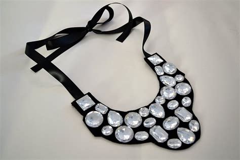 jeweled bib necklace dollar store crafts