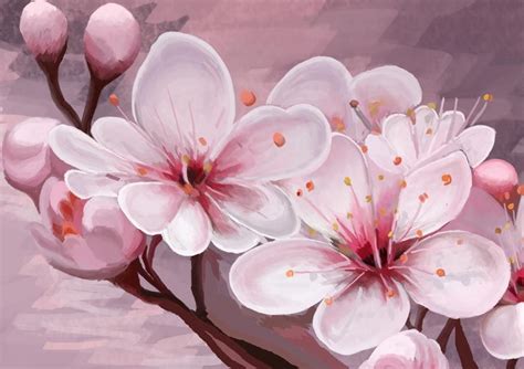 cherry blossom concept art  ivkam  deviantart cherry blossom painting acrylic cherry