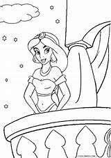Jasmine Coloring Pages Princess Disney Printable Kids Cool2bkids Choose Board sketch template