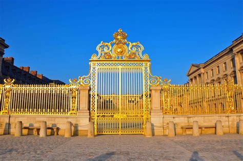 chateau de versailles palace france french building fence wallpapers hd desktop