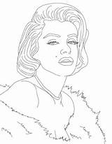 Monroe Marilyn Hellokids sketch template