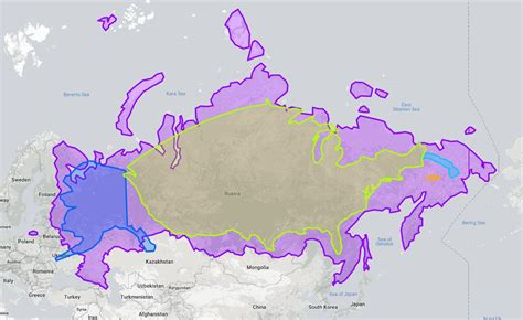 size   united states compared  russia mapporn