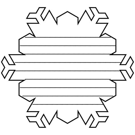 snowflake shape book pattern  lines