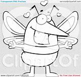 Mosquito Outlined Cory Thoman sketch template