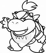 Bowser Mario Coloring Pages Print sketch template