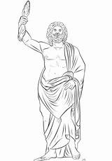 Zeus Gott Griechischer Ausmalbilder Griechische Mythologie Ausdrucken sketch template