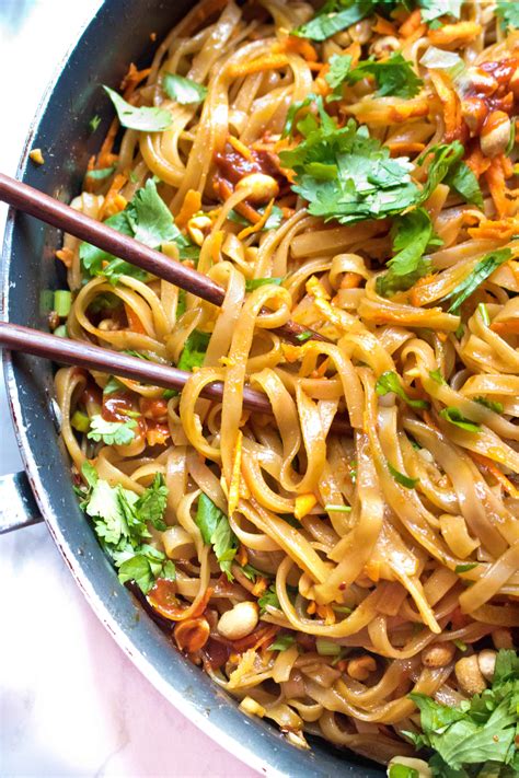 20 minute sweet and spicy noodles served from scratch